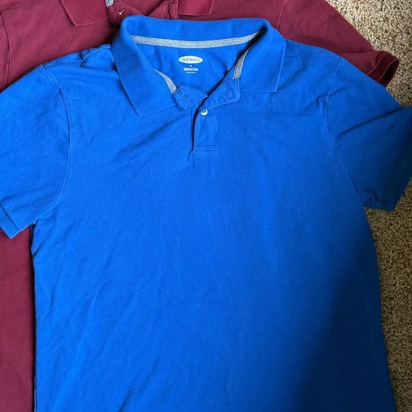 Men’s Old Navy Classic Fit Pique Polo Shirts - Bundle of 7 - Size Medium - Picture 4 of 9